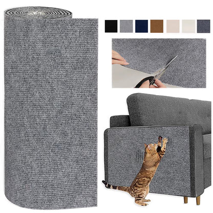 7 Colors Cat Scratcher Sofa Protector Cats Scratcher Pad Board Protection Trimmable Self-Adhesive Carpet DIY Cat Scratch Mat